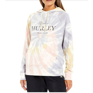 NWT Born Hurley From Water Neutral Tie Dye Hoodie MEDIUM